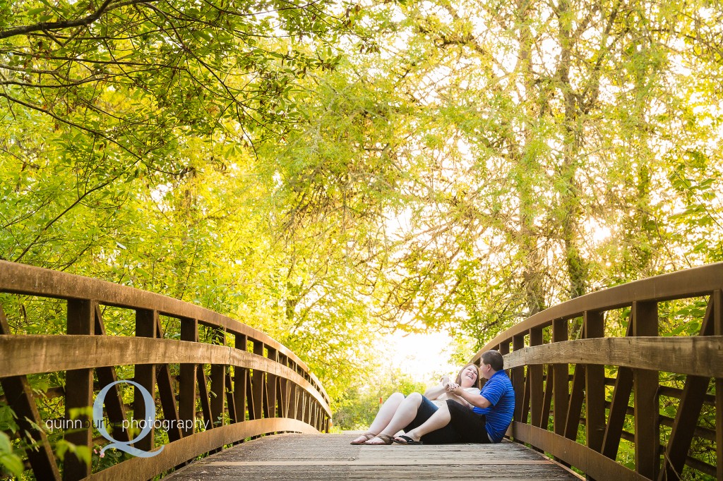 Engagement photo at Minto Brown Park