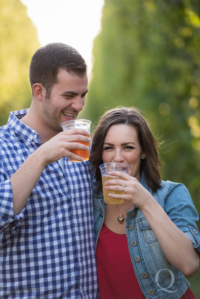 craft beer engagement photo