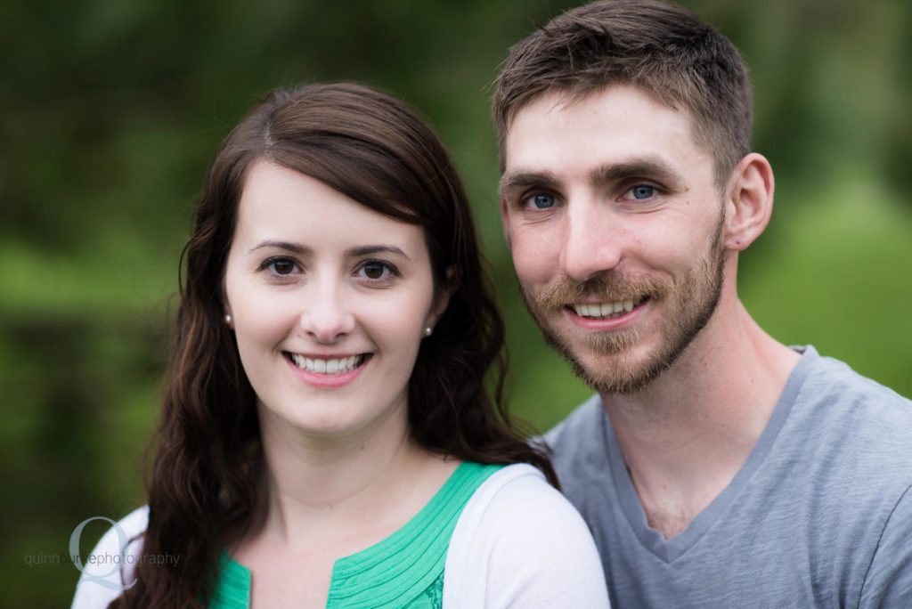 engagement portrait at park