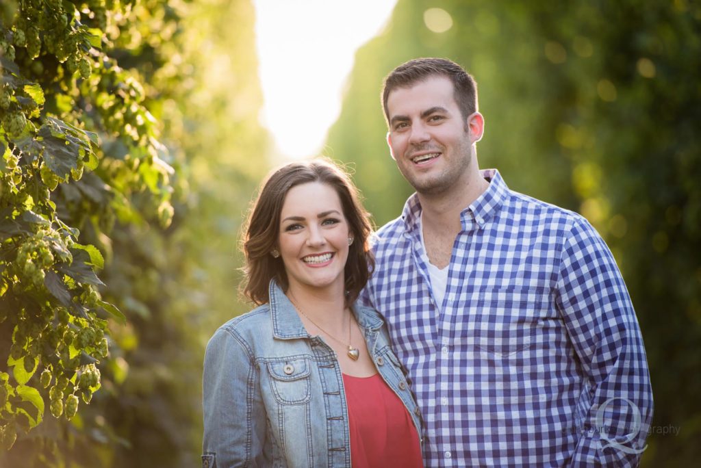 hop farm engagement photo