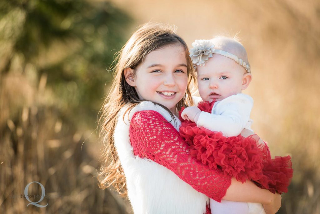 big sister and little sister portrait