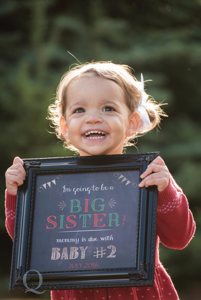 baby announcement chalkboard sign
