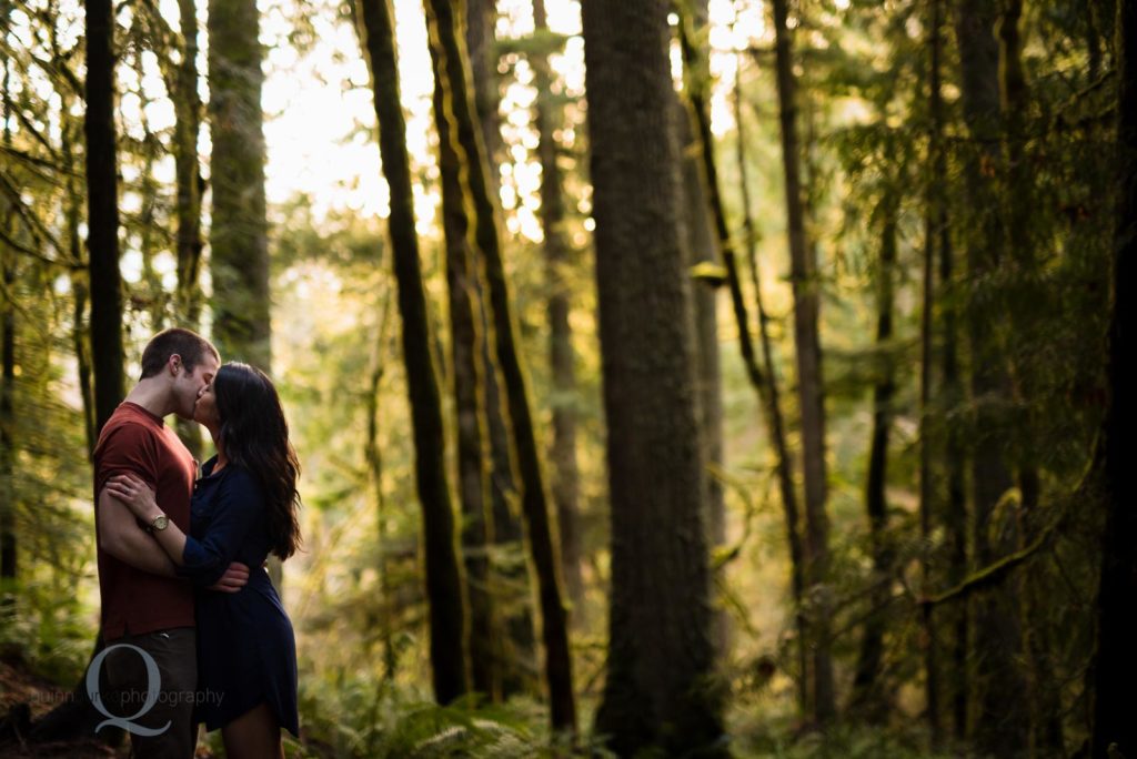 couple in a forest