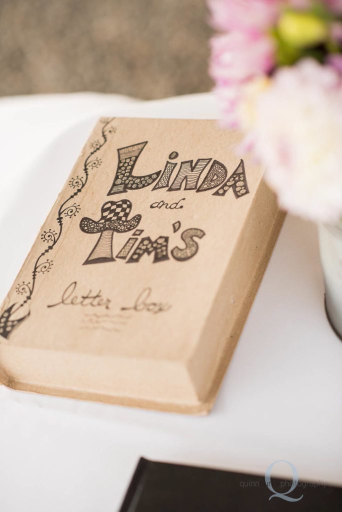 bride groom letter box