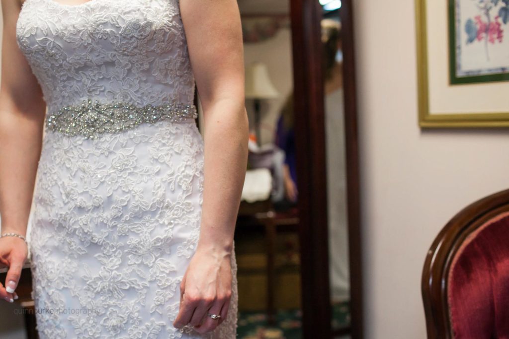 bride in dress