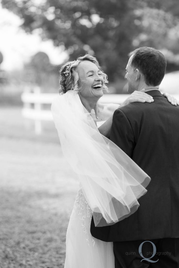 bride and groom first look