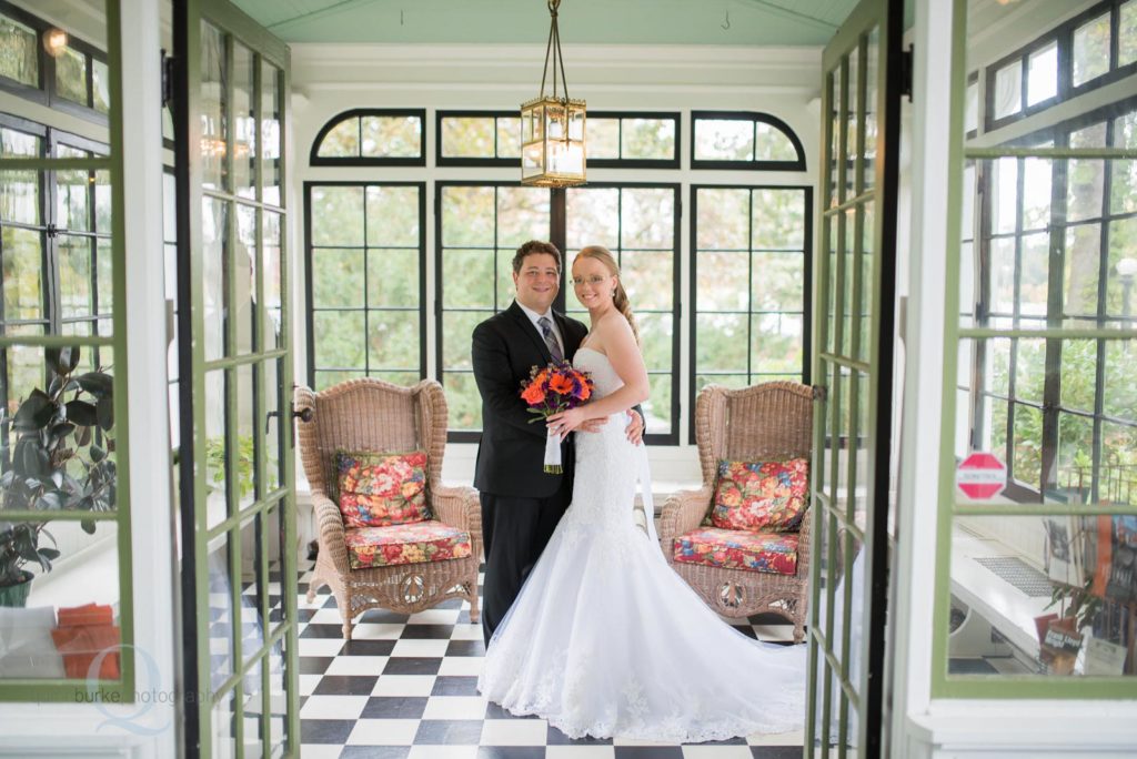 bride groom sun room