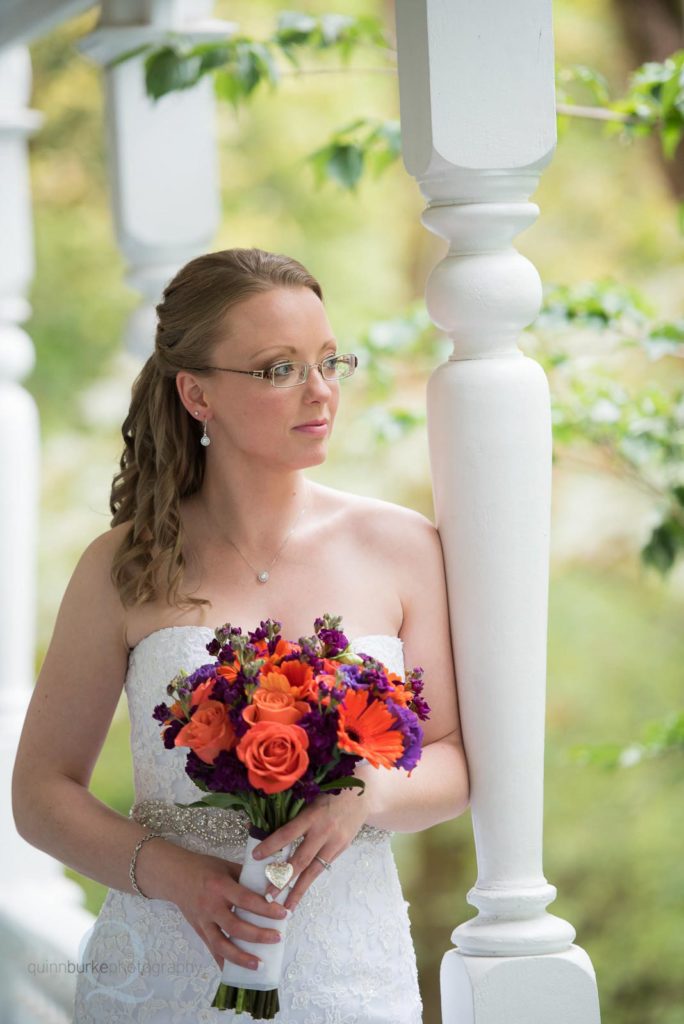 bride portrait patio deepwood