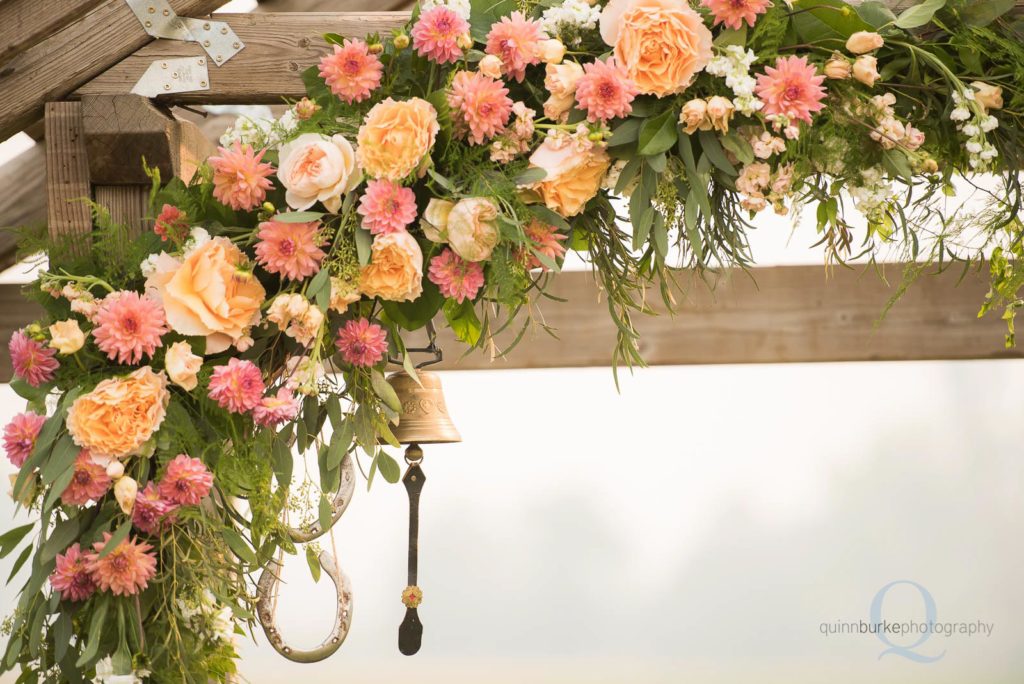 flower detail wedding ceremony