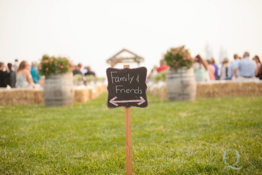 family friends wedding sign