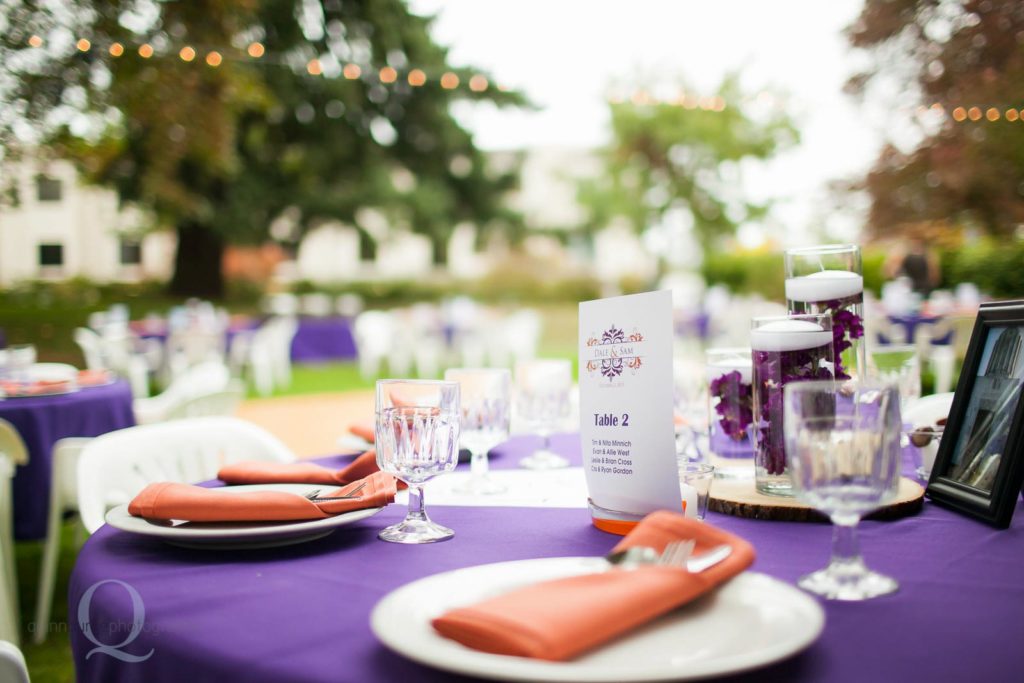 reception table details