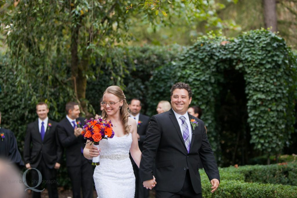 bride groom wedding ceremony exit