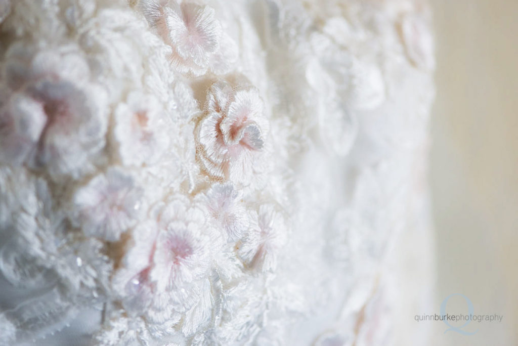 Wedding dress detail shot