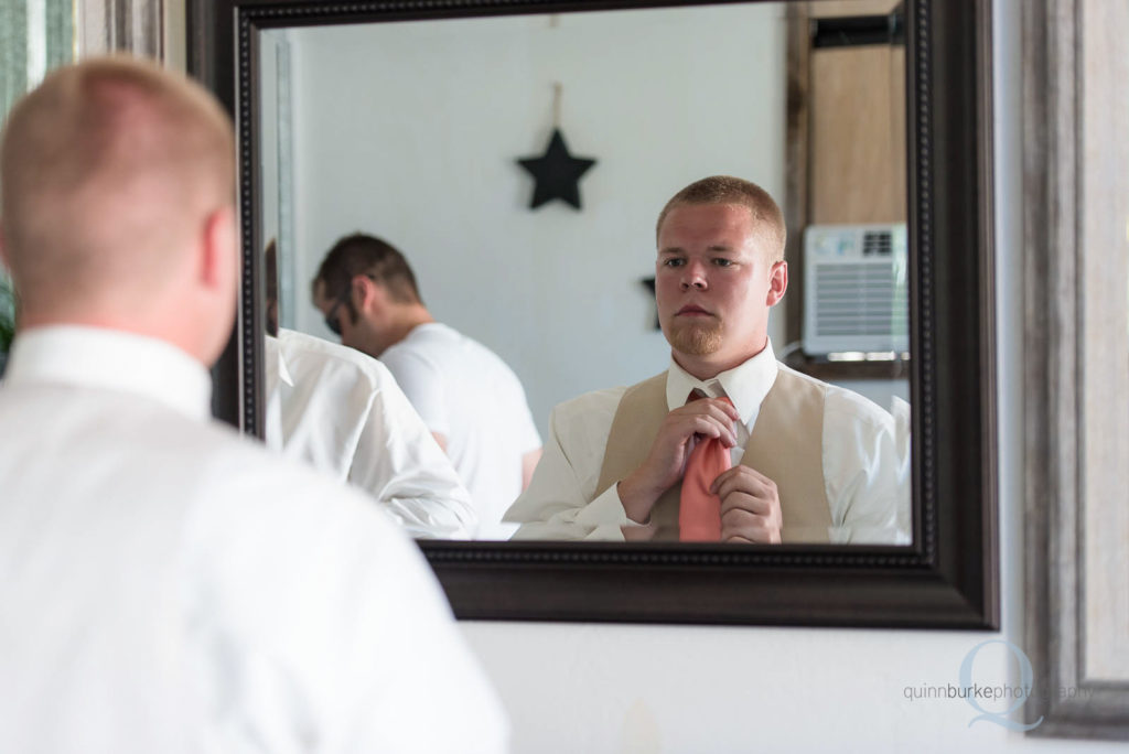 Groom Getting Ready