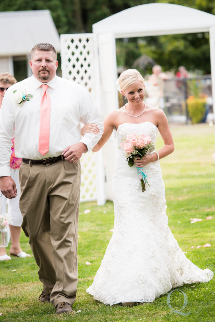 father bride walking ceremony