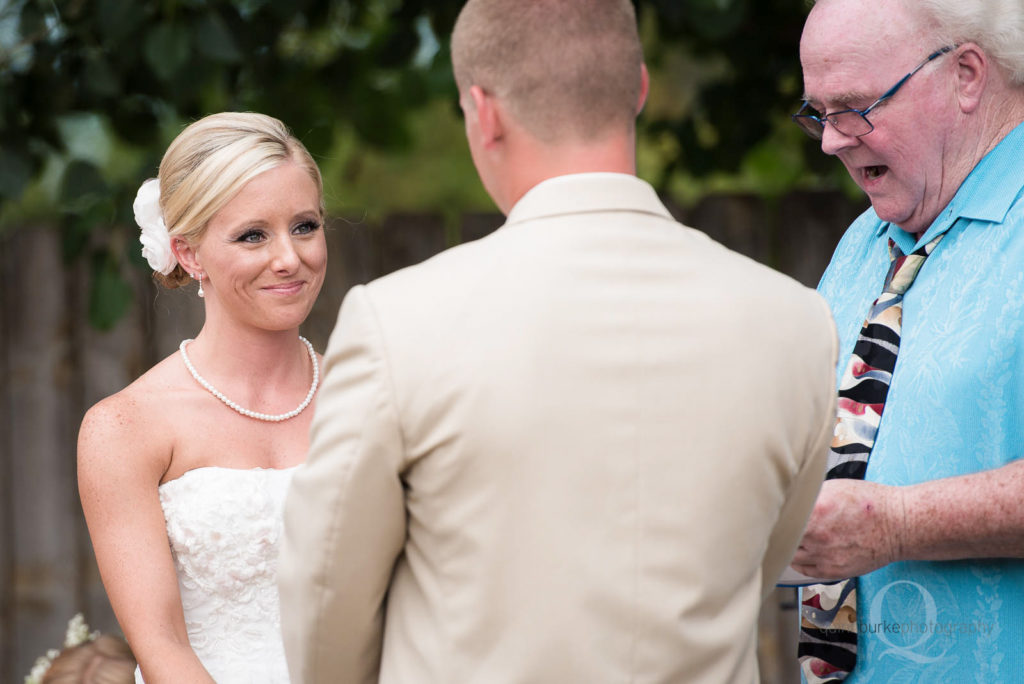 wedding ceremony bride groom