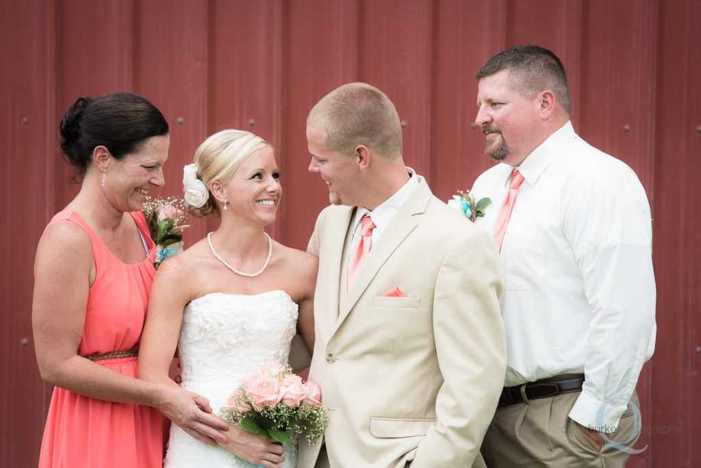 bride and groom family