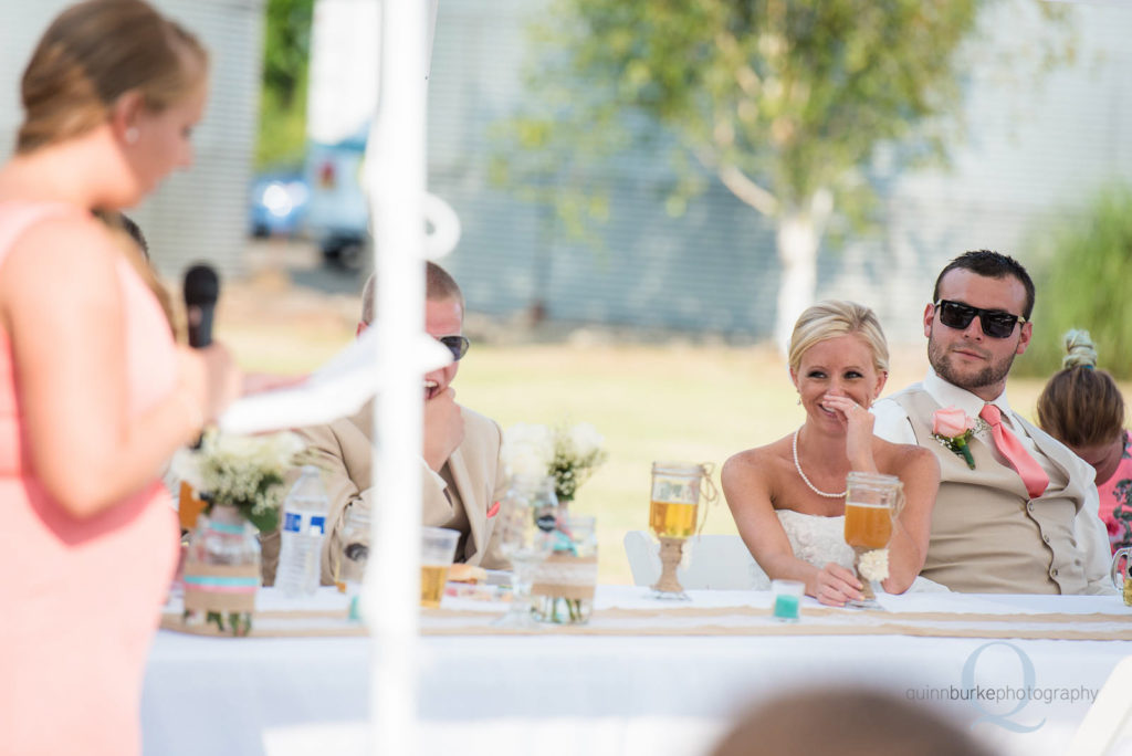 wedding reception toast