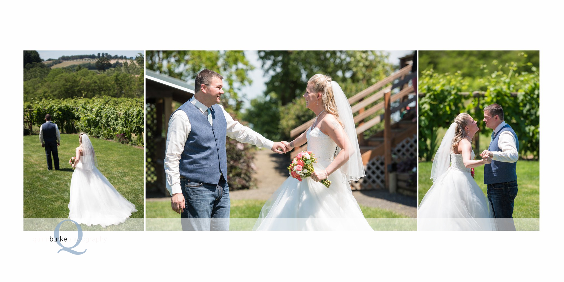 bride and groom first look perryhill farm