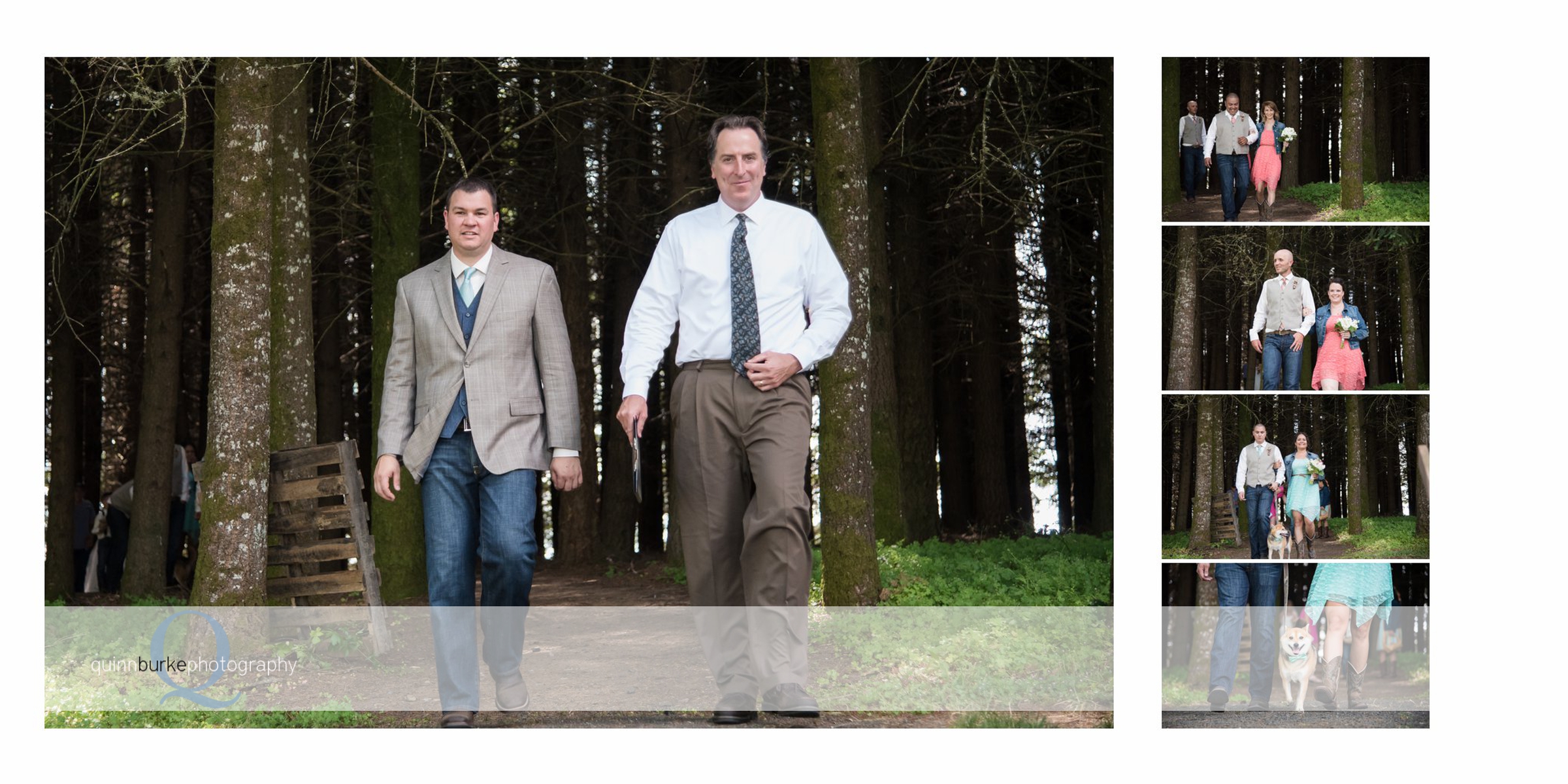 groom walking down aisle wedding processional