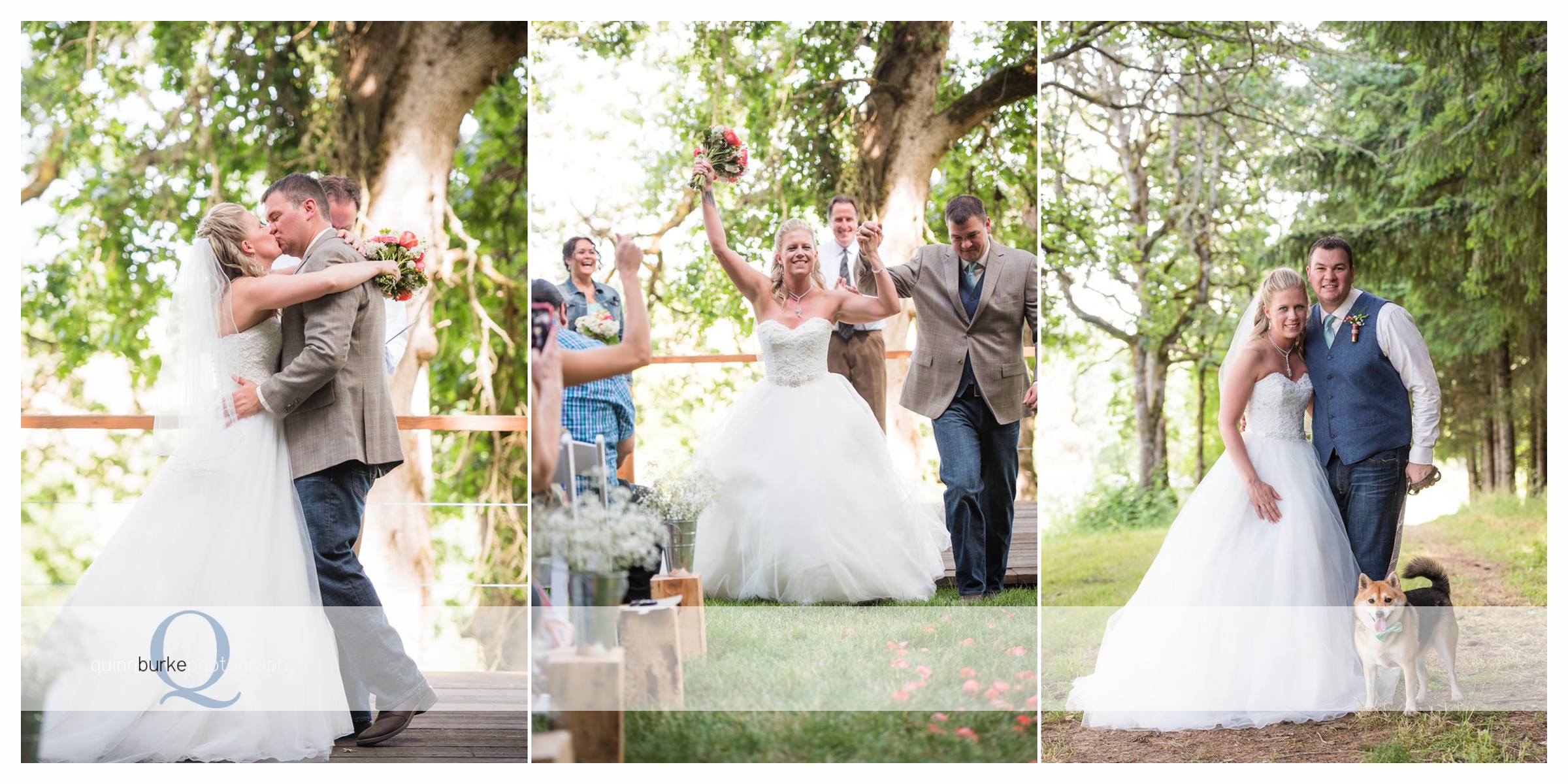 just married at perryhill farm wedding