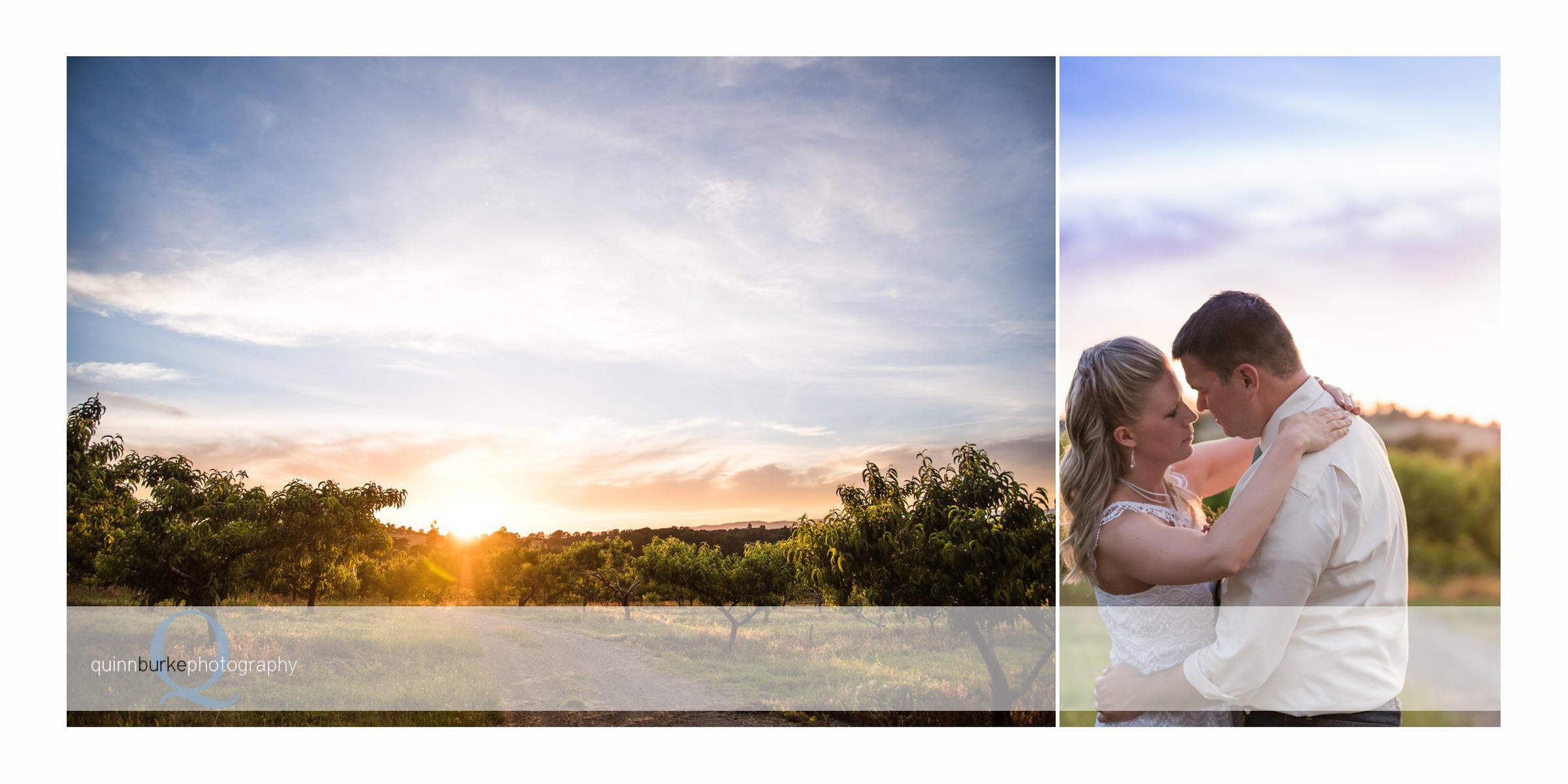 sunset wedding photos perryhill farm