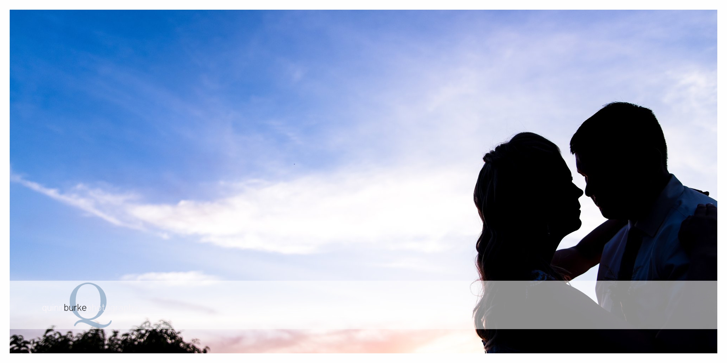 bride and groom sunset silhouette 