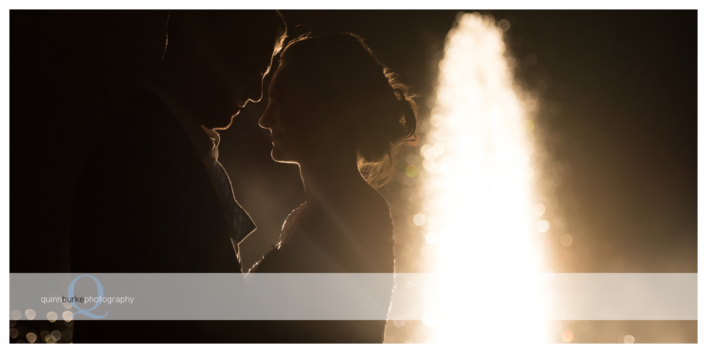 bride and groom silhouette zenith fountain