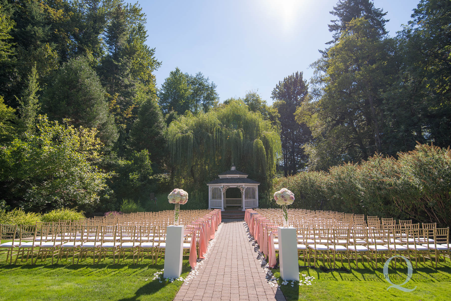 Abernethy Center Portland Wedding ceremony site gazebo