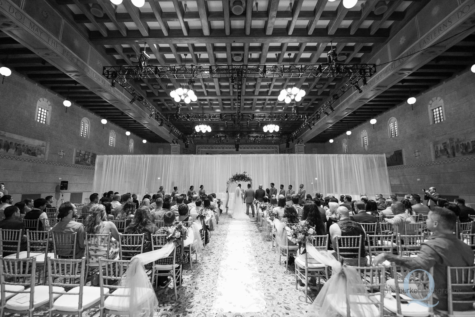 Portland Art Museum wedding ceremony wide shot