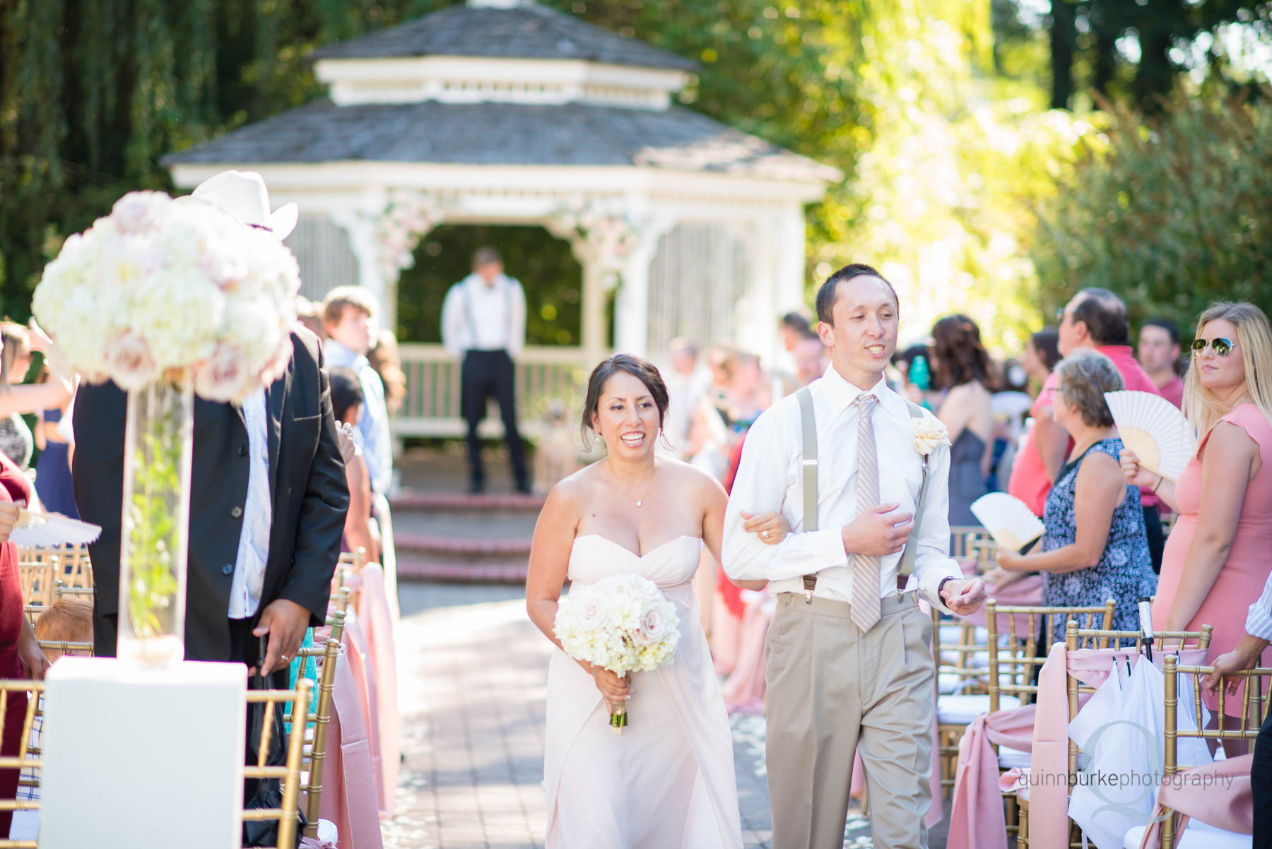 Abernethy Center Portland Wedding leaving ceremony