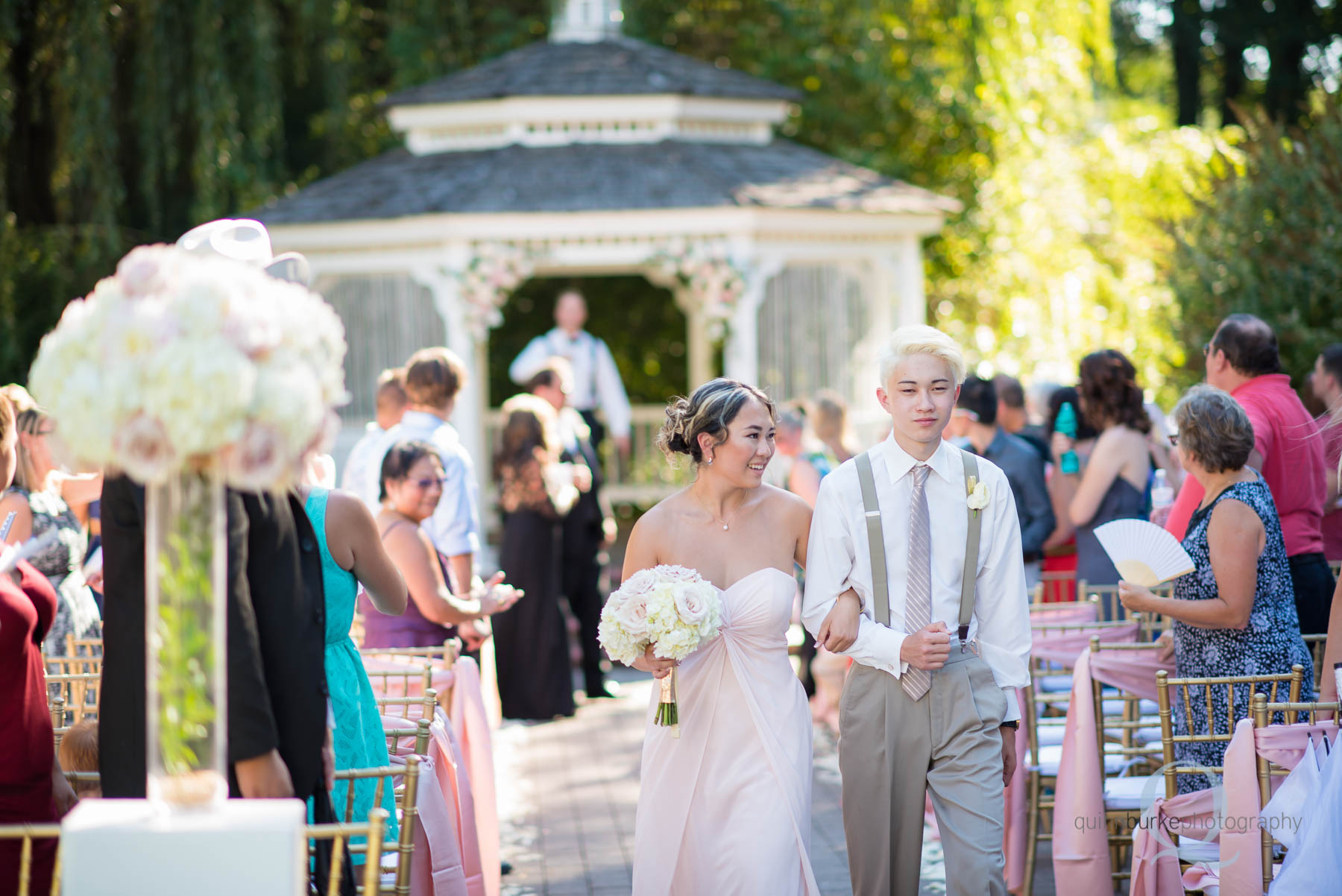 Abernethy Center Portland Wedding end of ceremony