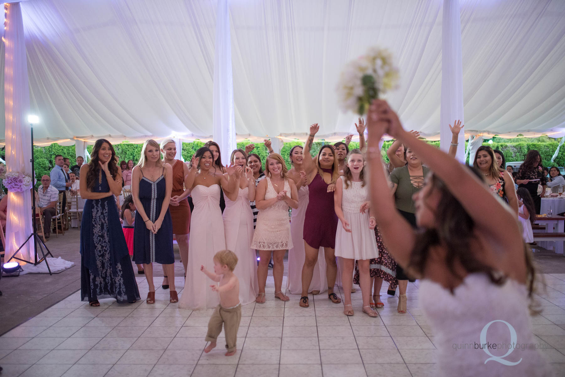 Abernethy Center Portland Wedding flower toss