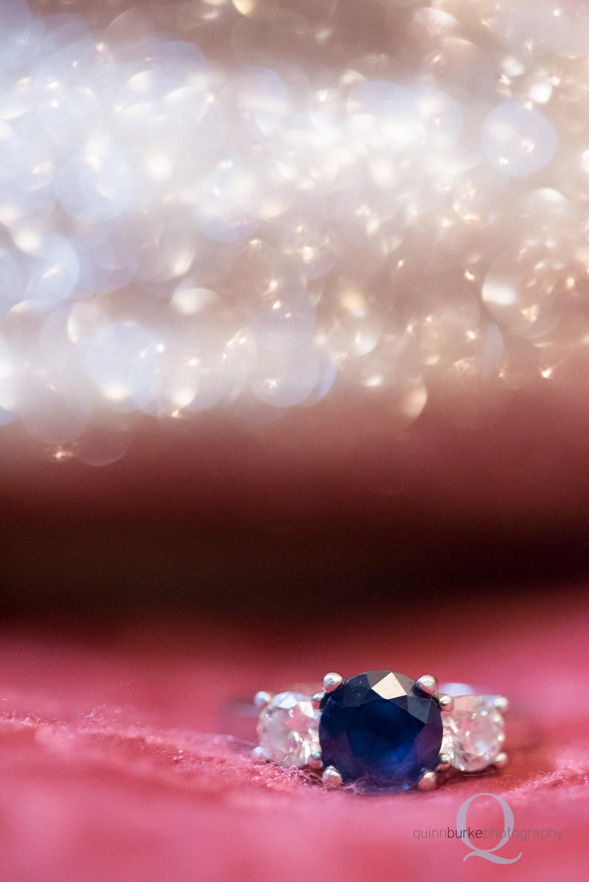 brides ring macro shot newborn