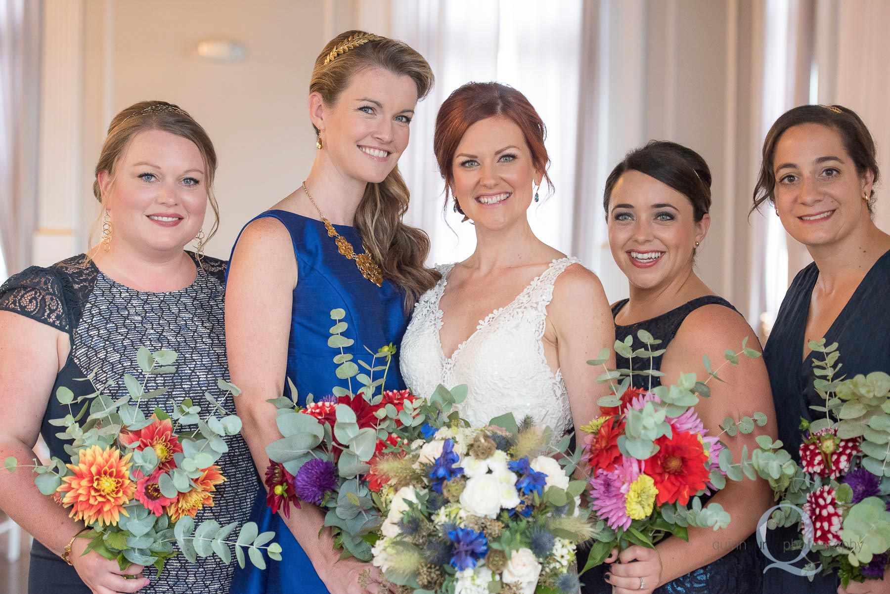 bridesmaids before wedding in newberg oregon