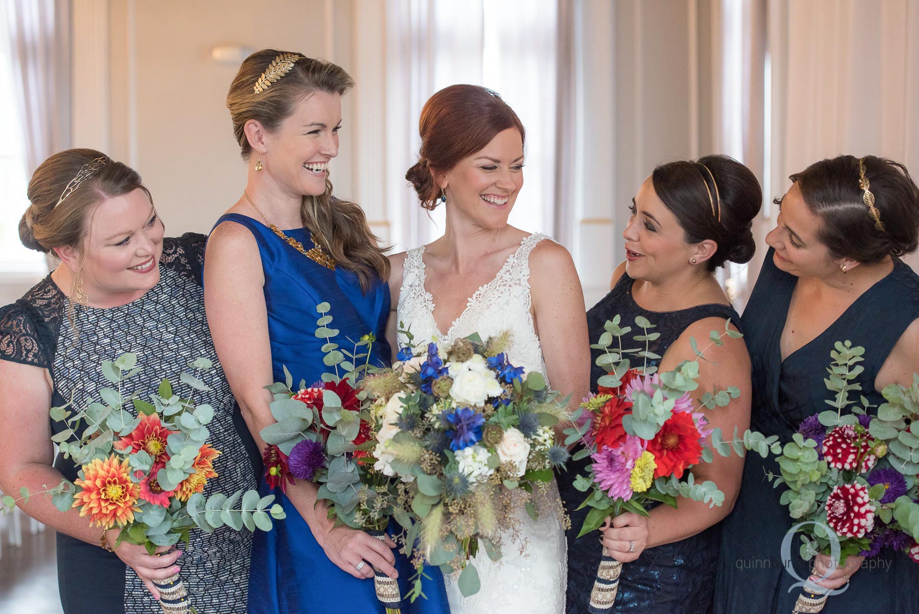 bride and bridesmaids Old Schoolhouse Newberg