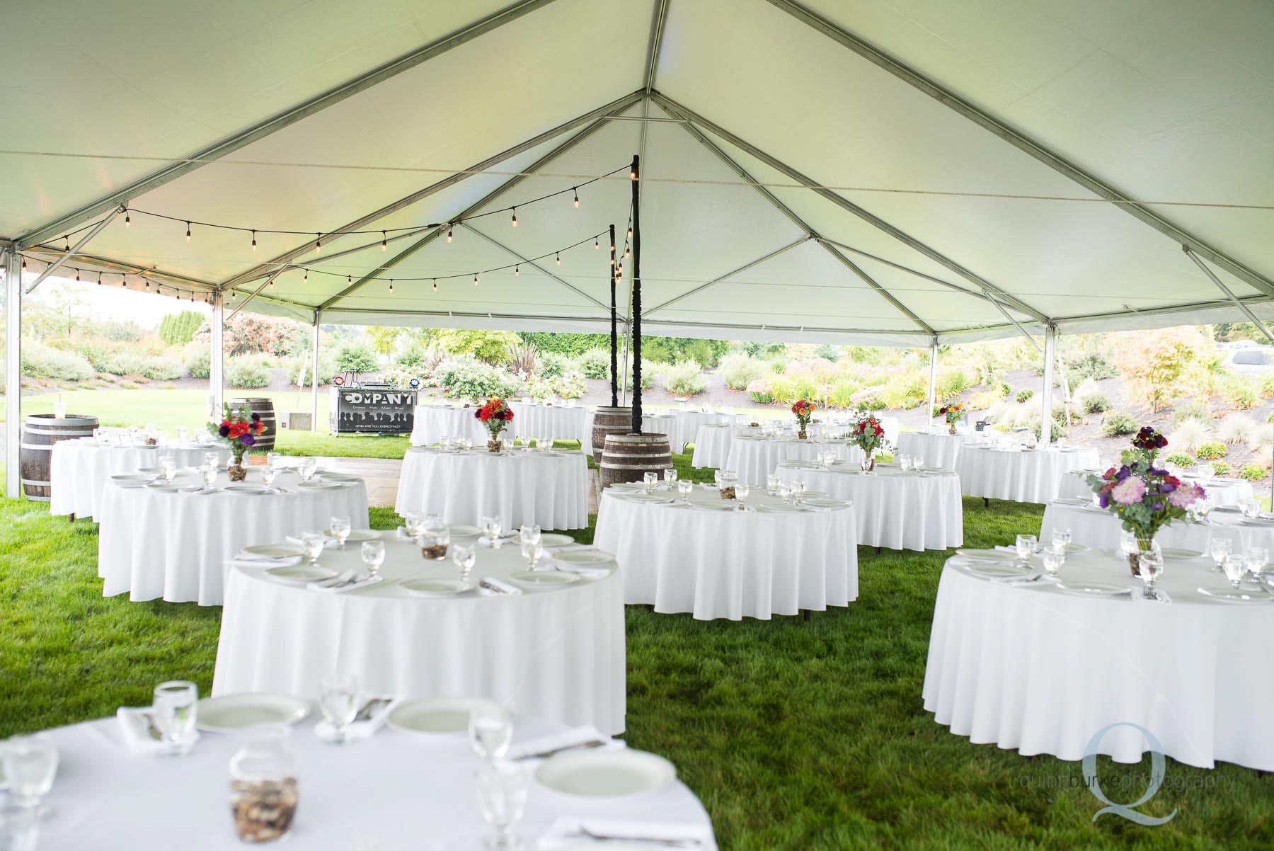 reception setup Old Schoolhouse Newberg