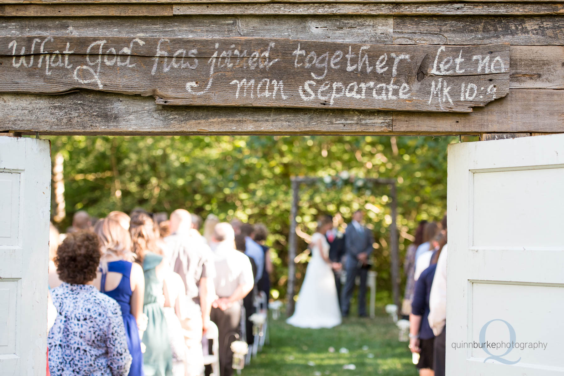 wedding at rons pond