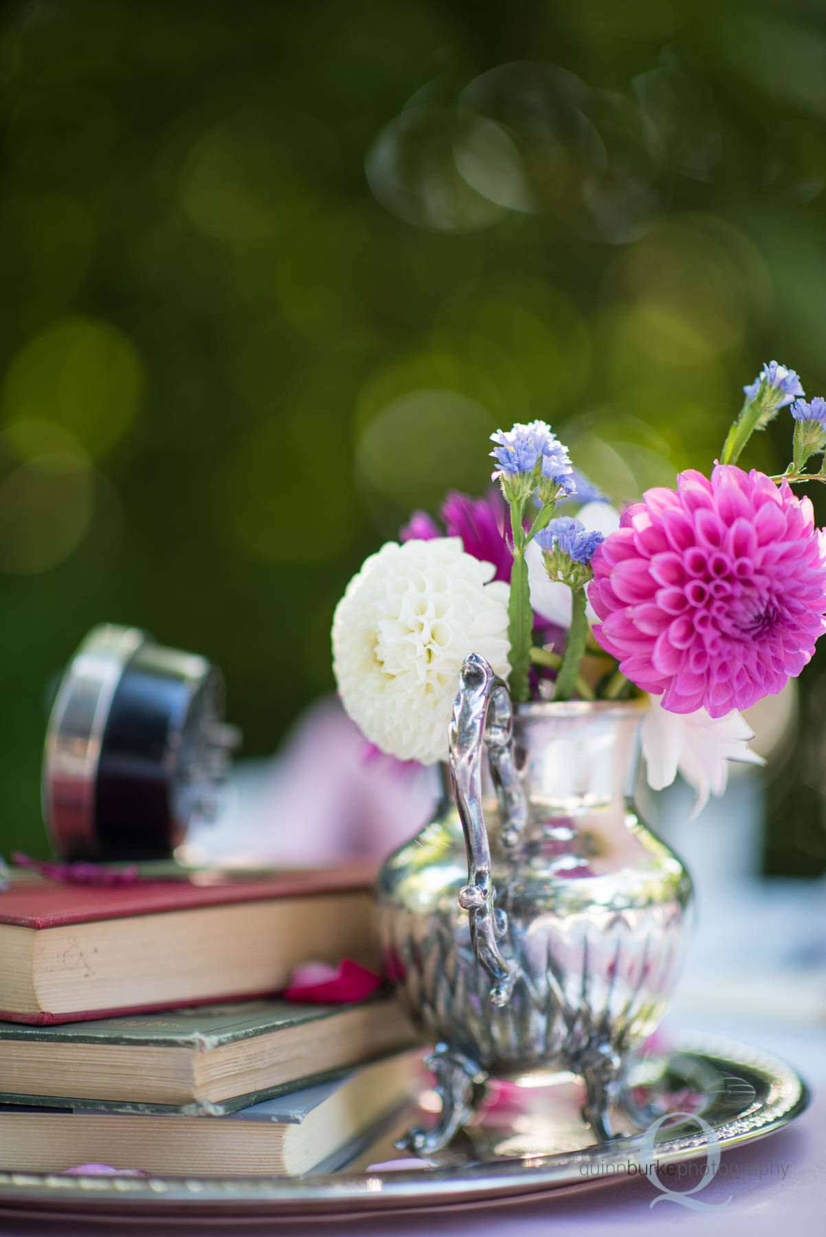 flowers on table for wedding at Mcmenamins edgefield