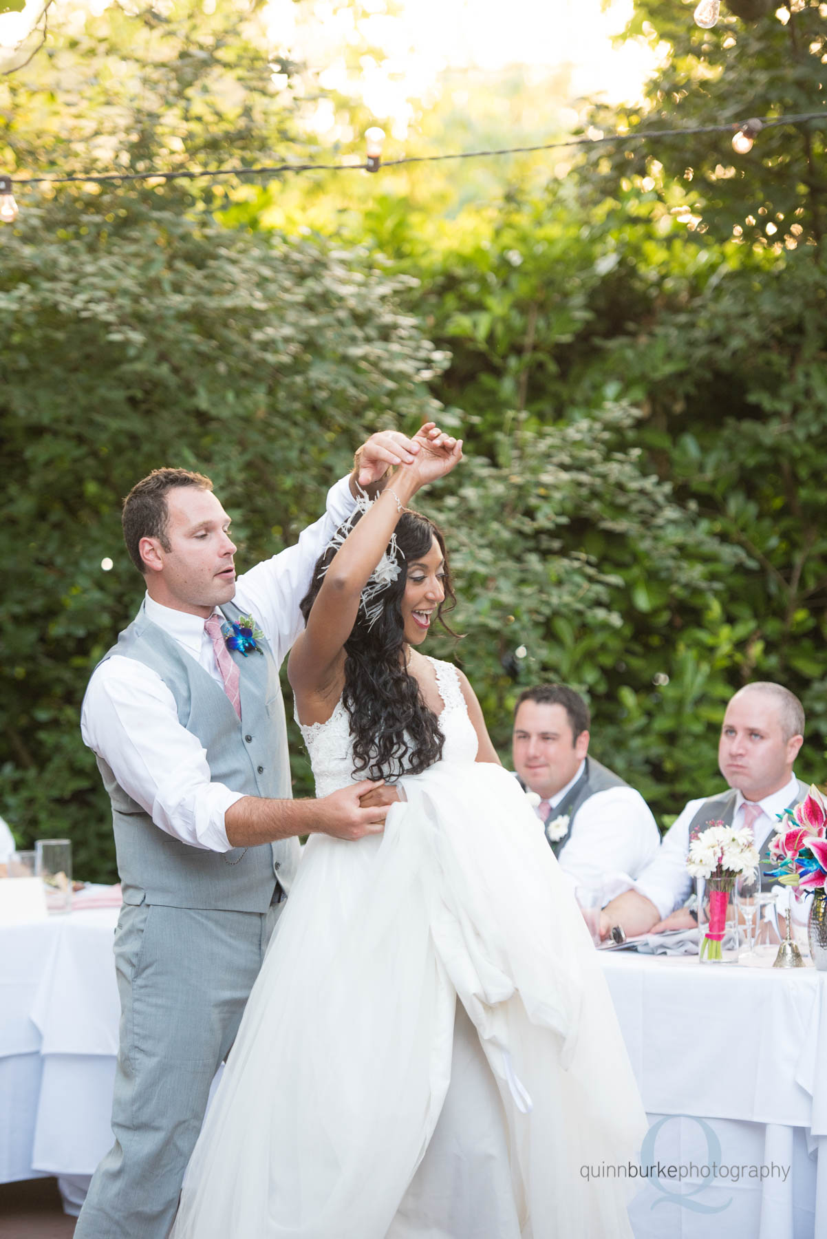 first dance at wedding reception at Mcmenamins edgefield