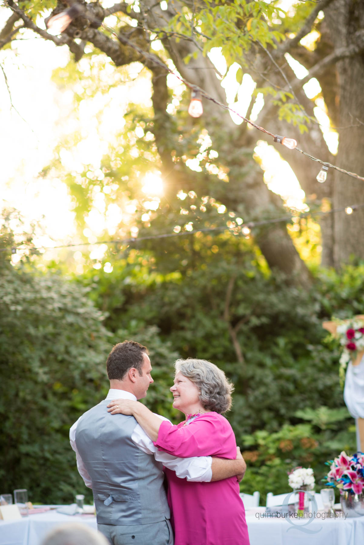 mother son dance at wedding at Mcmenamins edgefield