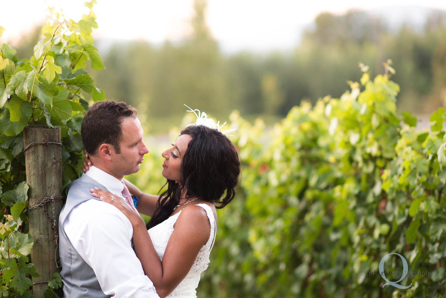 bride and groom wedding vineyard Mcmenamins edgefield