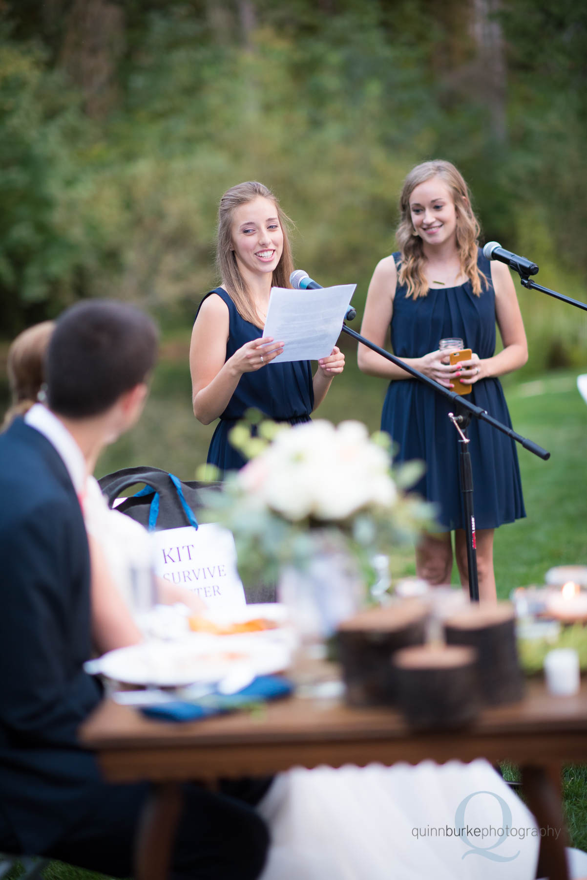 wedding toast at rons pond