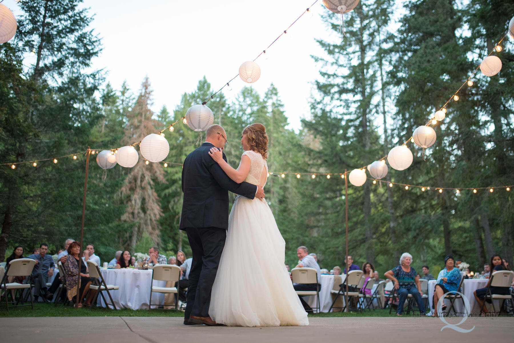 father daughter dance at rons pond wedding