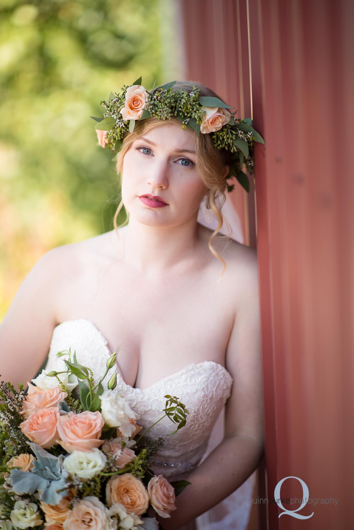 bride barn wedding Perryhill Farm oregon