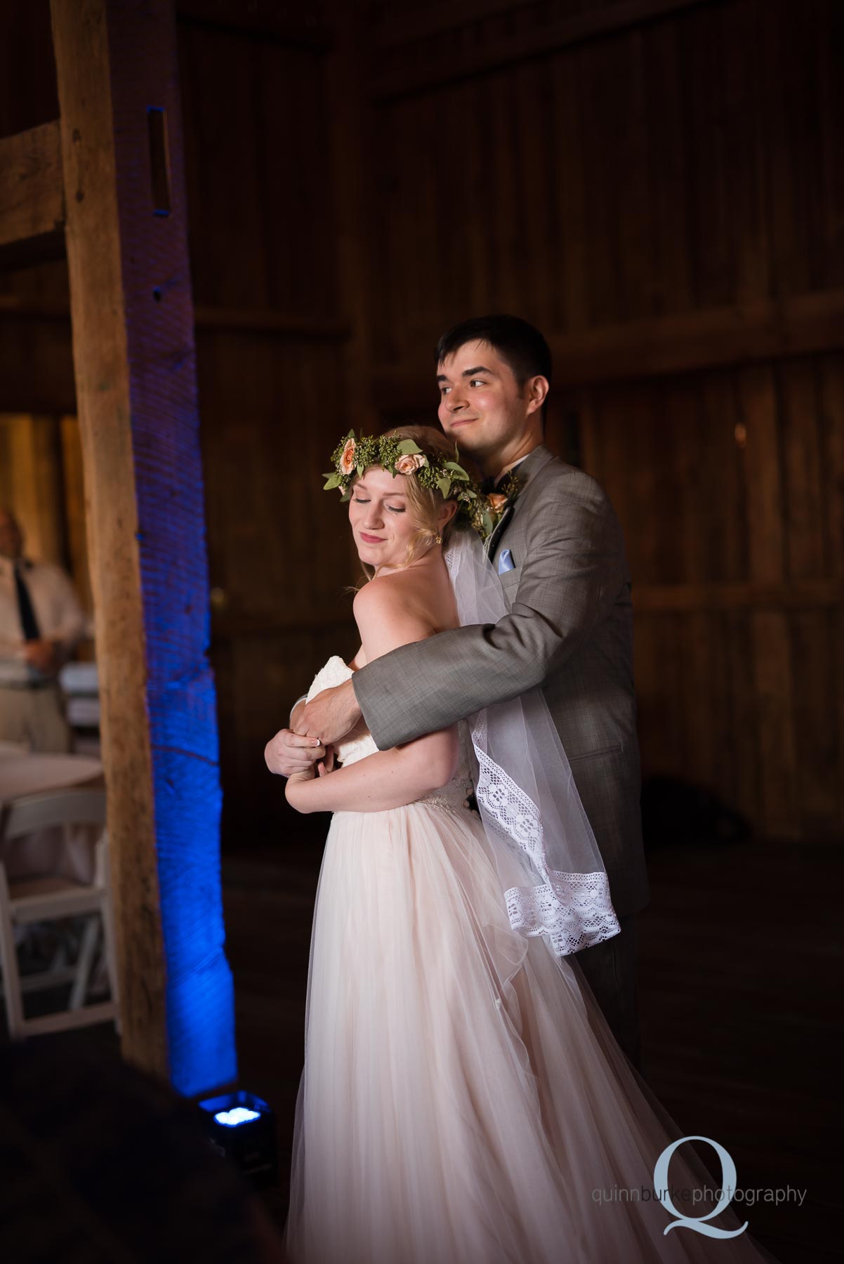 bride and groom first dance Perryhill Farm