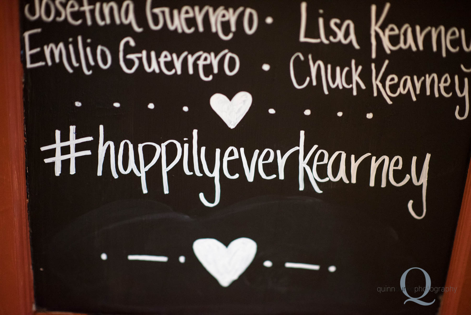 instagram hashtag wedding chalkboard sign