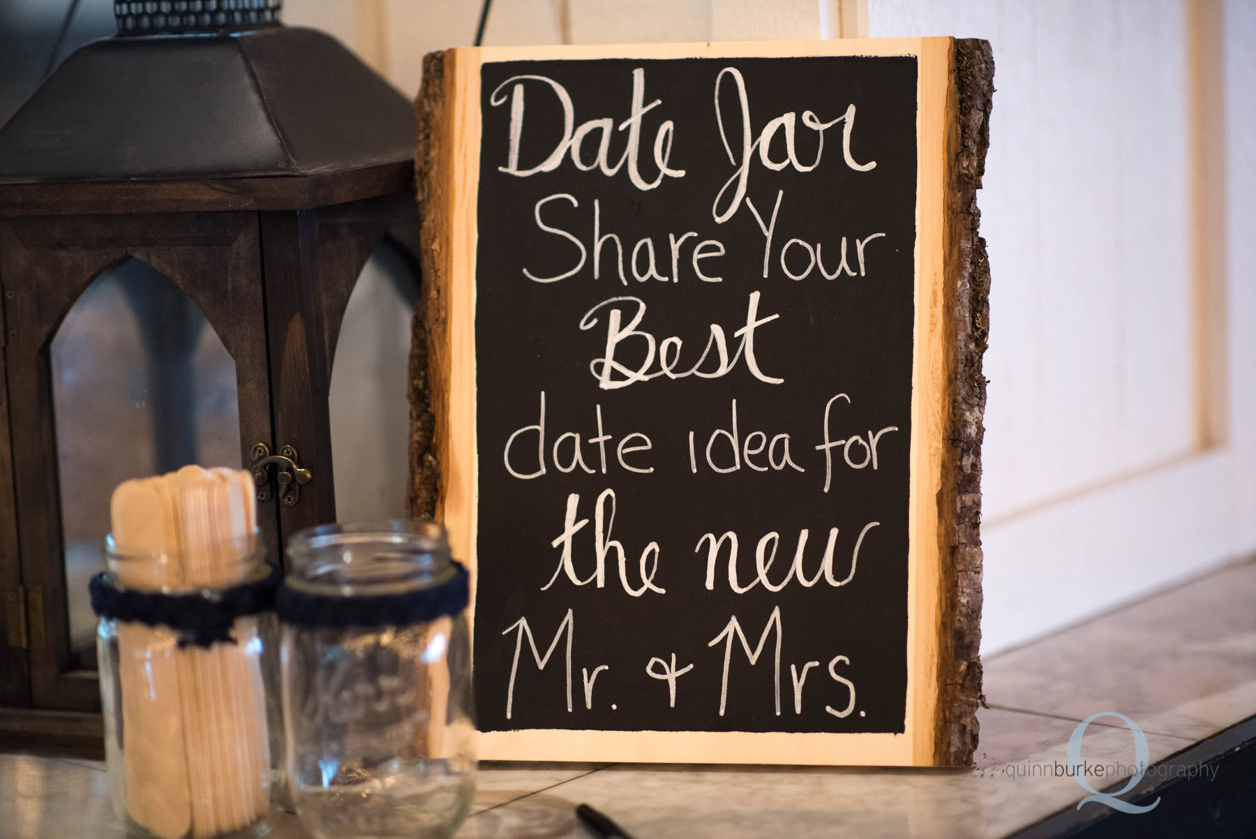 date idea share wedding chalkboard sign