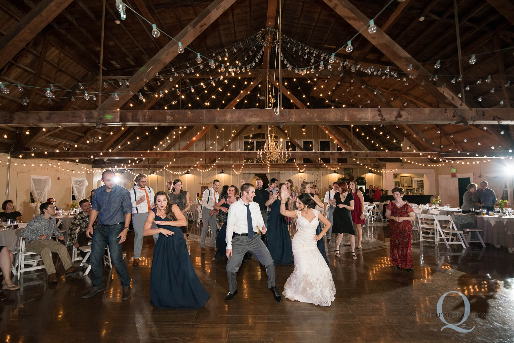 wedding reception at Green Villa Barn Salem Oregon